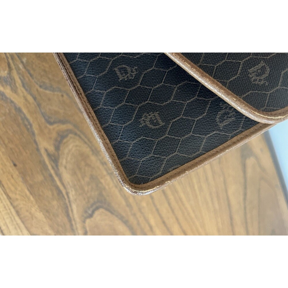 Vintage Rare Late 80’s Dior Honeycomb Double Sided Flap Wristlet 6 Pockets - Picture 6 of 15